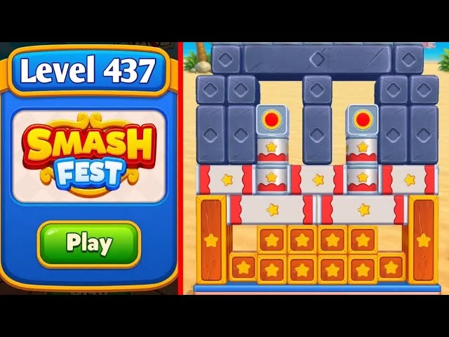 Smash Fest Level 437 board layout