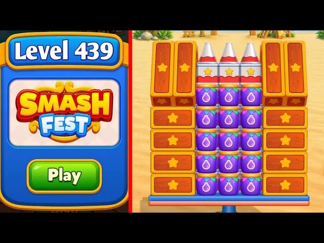 Smash Fest Level 439 board layout