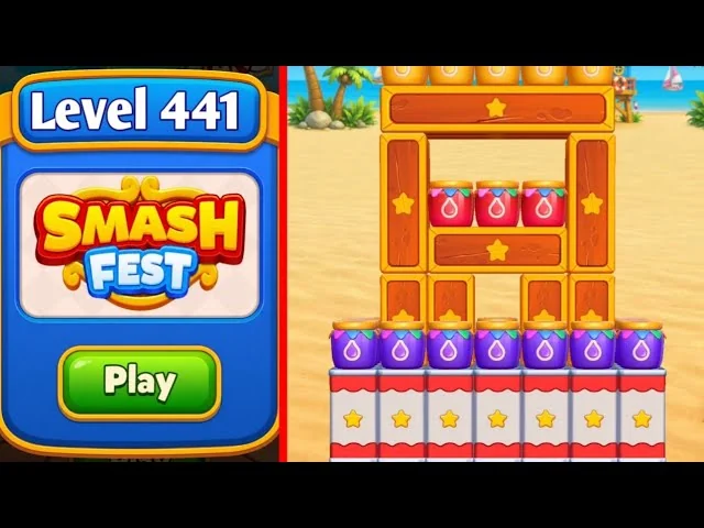 Smash Fest Level 441 board layout