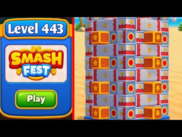 Smash Fest Level 443 board layout