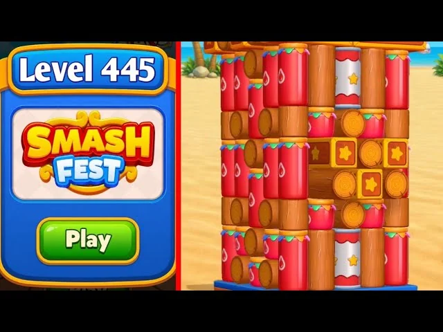 Smash Fest Level 445 board layout