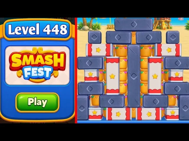 Smash Fest Level 448 board layout