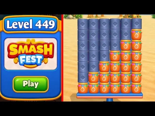 Smash Fest Level 449 board layout