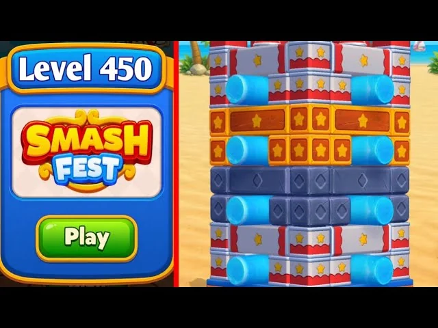 Smash Fest Level 450 board