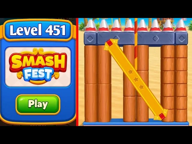 Smash Fest Level 451 board layout