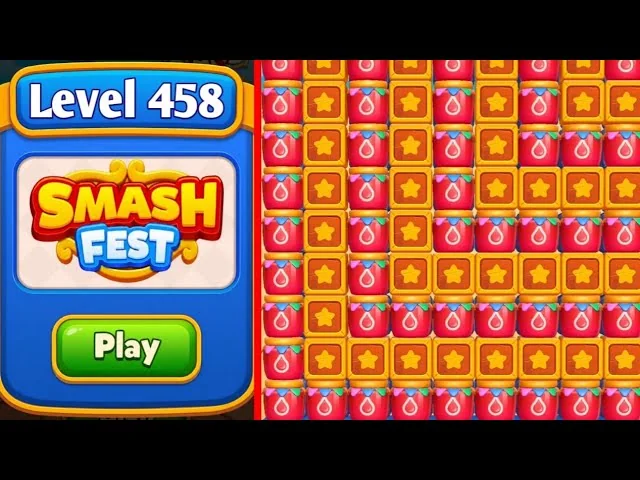 Smash Fest Level 458 board layout