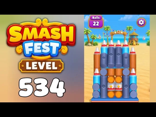 Smash Fest Level 534 board layout