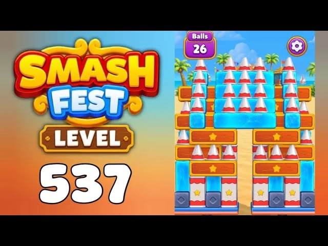Smash Fest Level 537 board layout