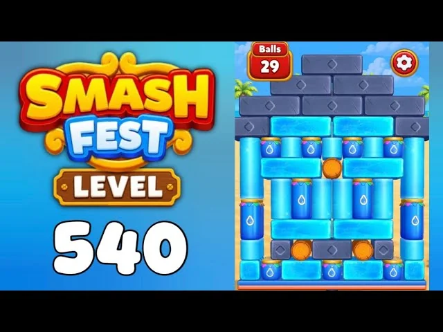 Smash Fest Level 540 board layout