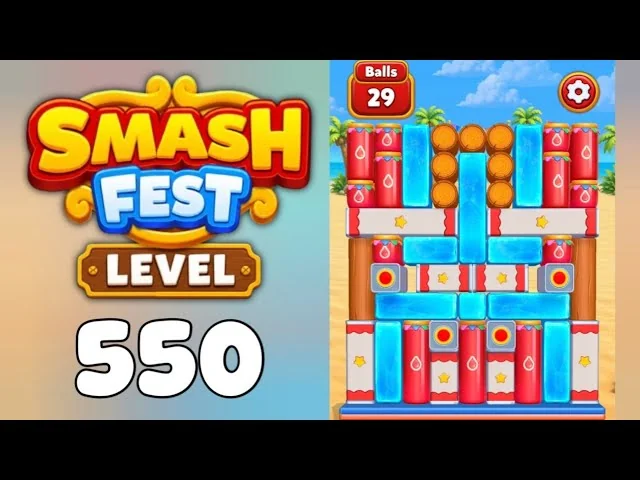 Smash Fest Level 550 board layout