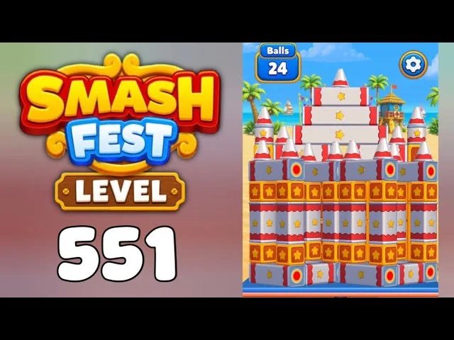 Smash Fest Level 551 board layout