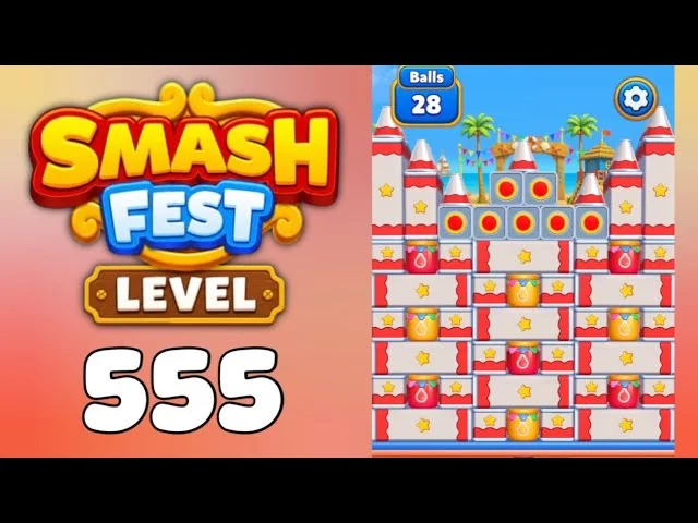 Smash Fest Level 555 board layout