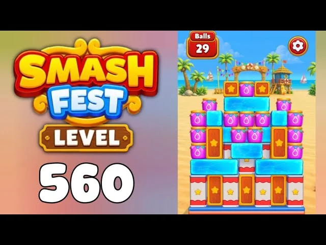 Smash Fest Level 560 board layout