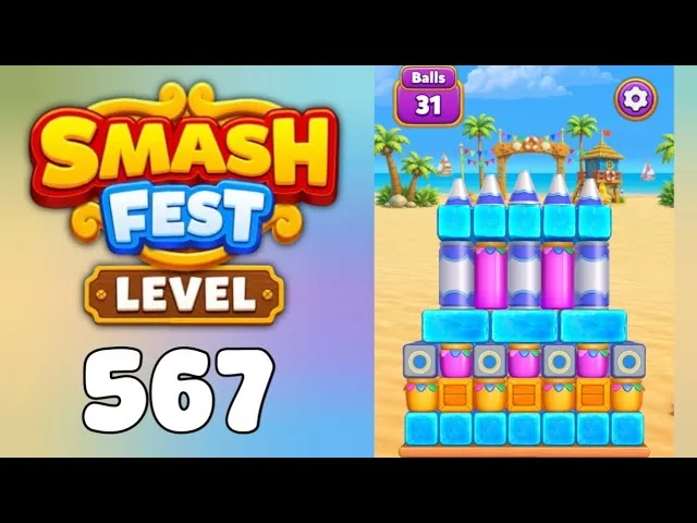 Smash Fest Level 567 board layout