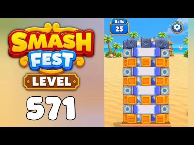 Smash Fest Level 571 board layout