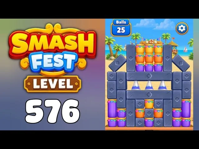 Smash Fest Level 576 board layout