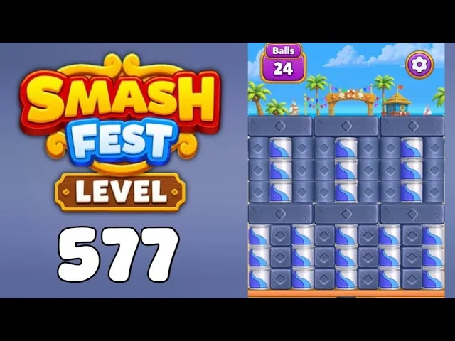 Smash Fest Level 577 board layout