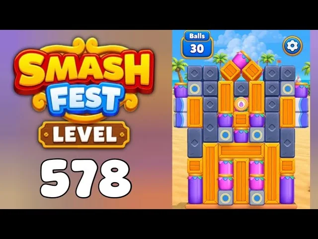 Smash Fest Level 578 board