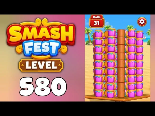 Smash Fest Level 580 board