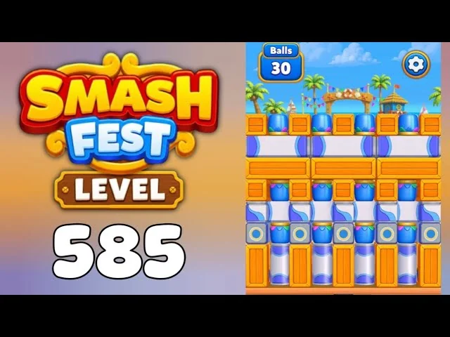 Smash Fest Level 585 board layout