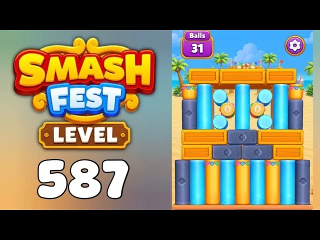 Smash Fest Level 587 board layout