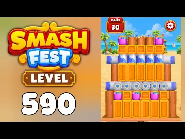 Smash Fest Level 590 board layout