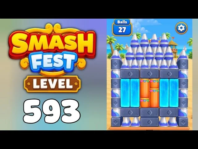 Smash Fest Level 593 board layout