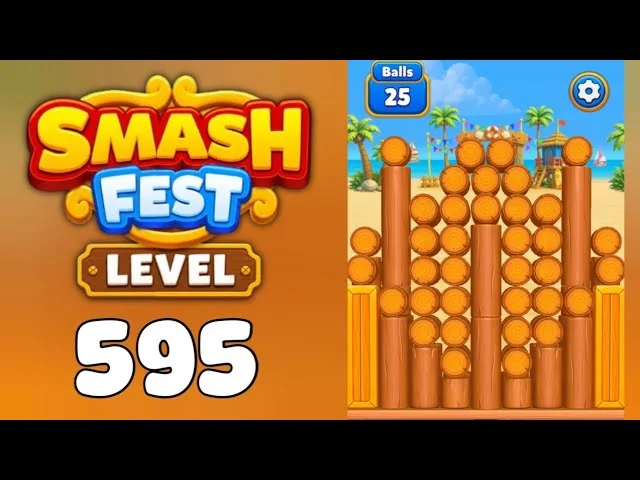 Smash Fest Level 595 board layout