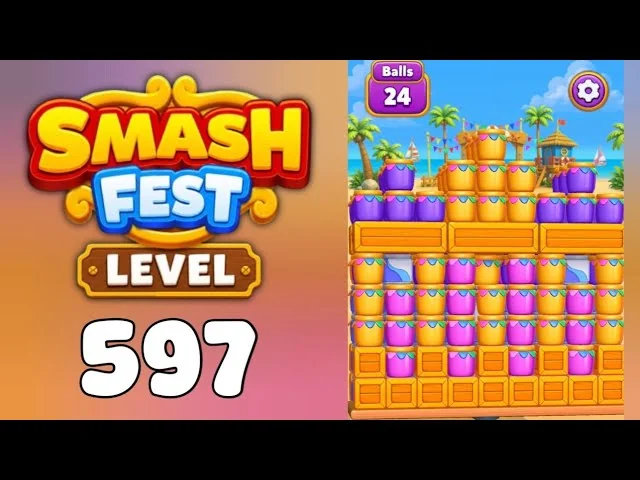 Smash Fest Level 597 board layout