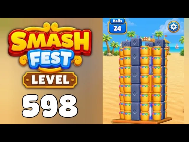 Smash Fest Level 598 board layout