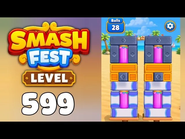 Smash Fest Level 599 board layout