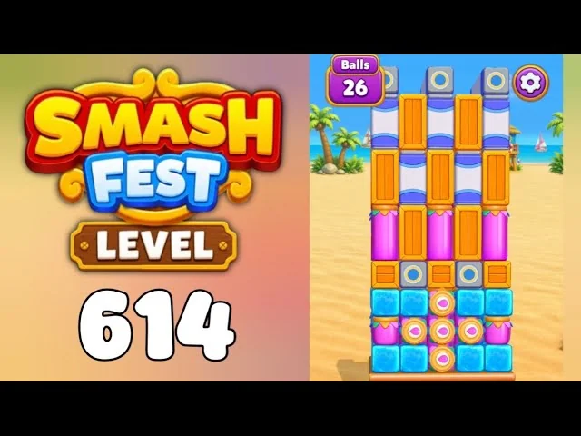 Smash Fest Level 614 board layout