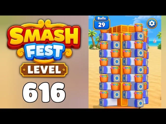 Smash Fest Level 616 board layout