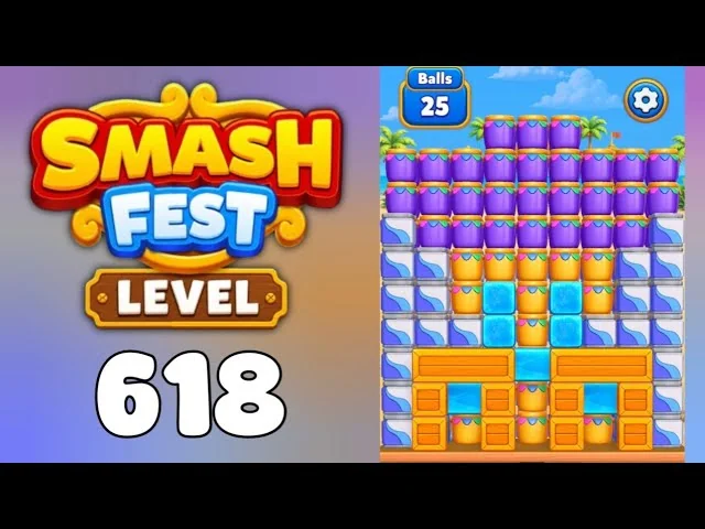 Smash Fest Level 618 board layout