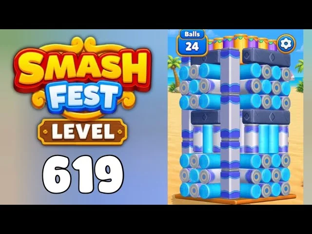Smash Fest Level 619 board
