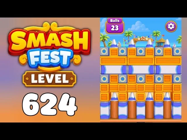 Smash Fest Level 624 board