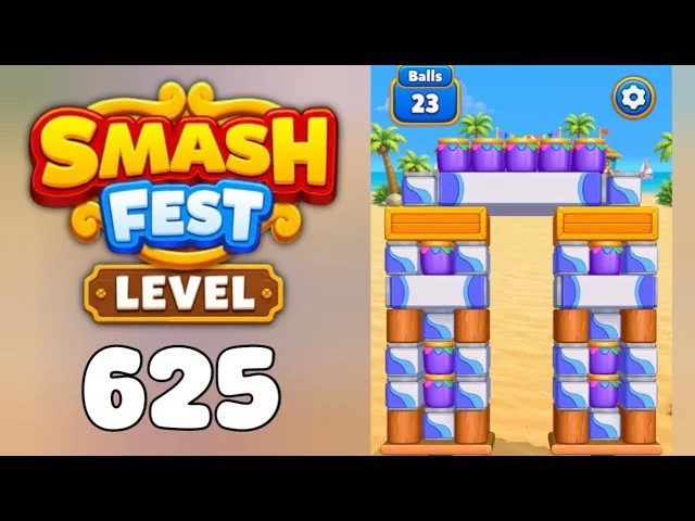 Smash Fest Level 625 board layout