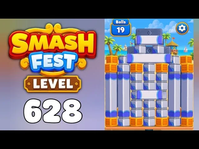Smash Fest Level 628 board layout