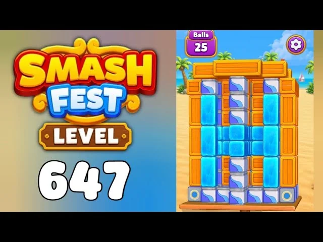 Smash Fest Level 647 board layout