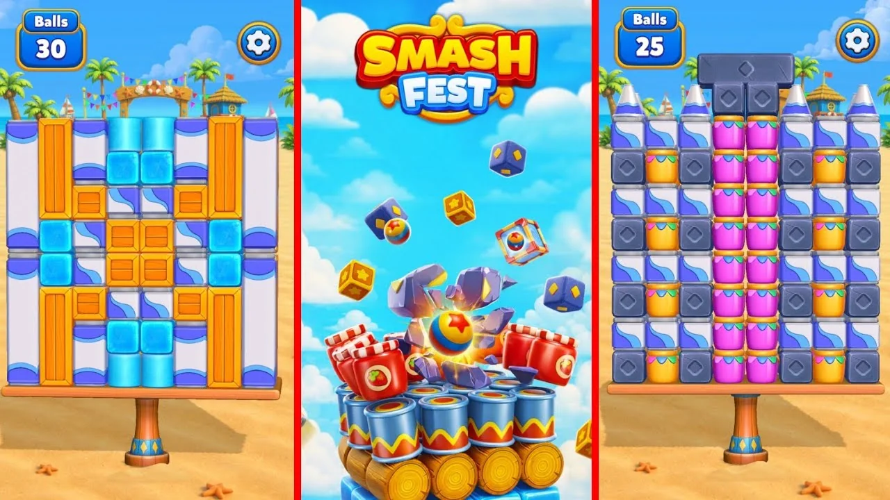 Smash Fest Level 702 board layout