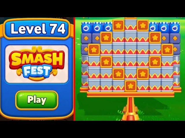 Smash Fest Level 74 board layout