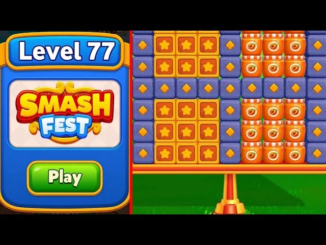 Smash Fest Level 77 board layout