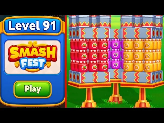 Smash Fest Level 91 board layout